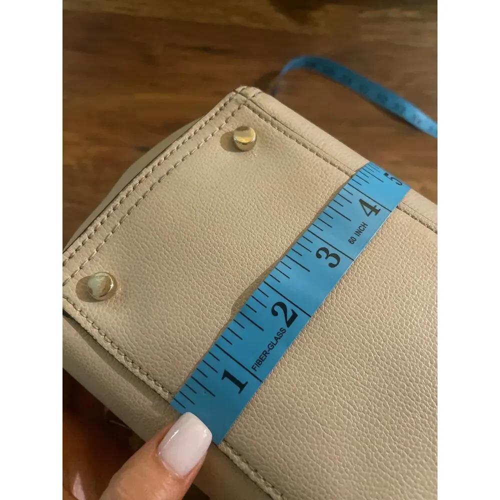 KATE SPADE Patterson Drive Geraldine Bag MINIMALIST Beige Leather Tote Purse